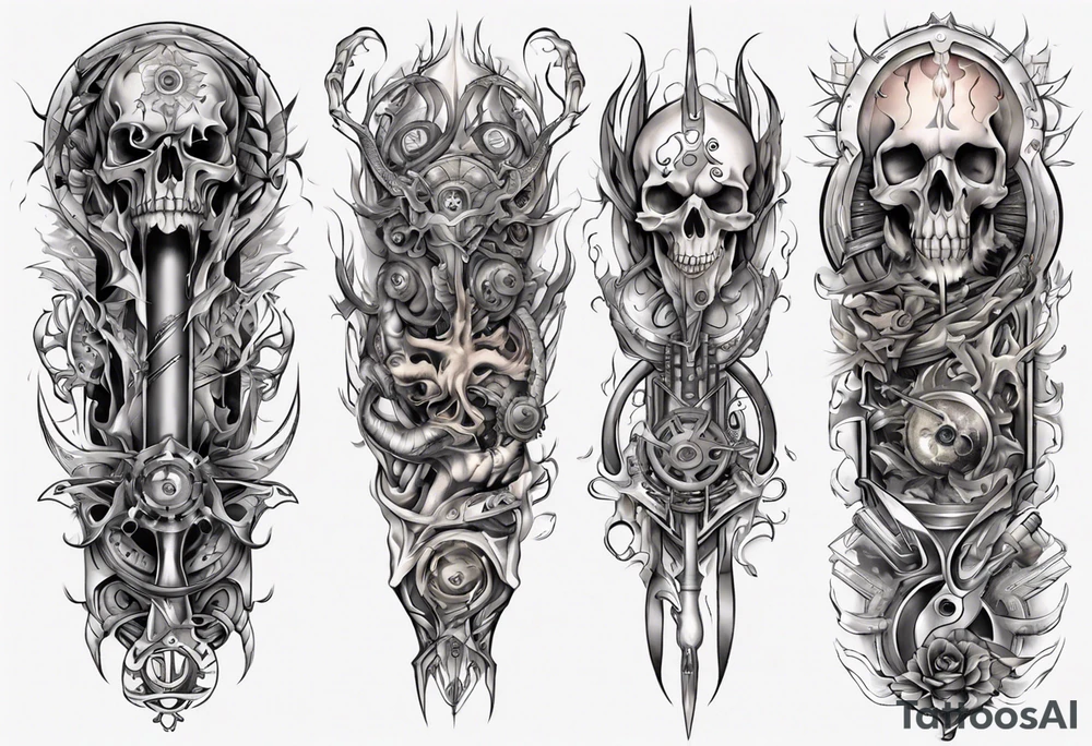 pagan full sleeve tattoo idea