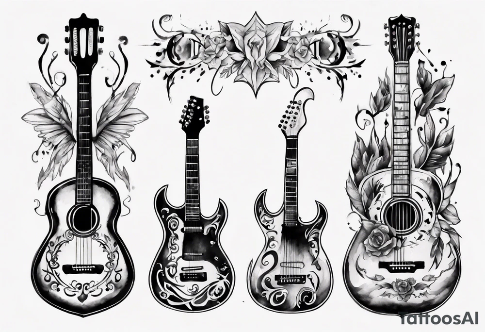 guitar tattoo idea