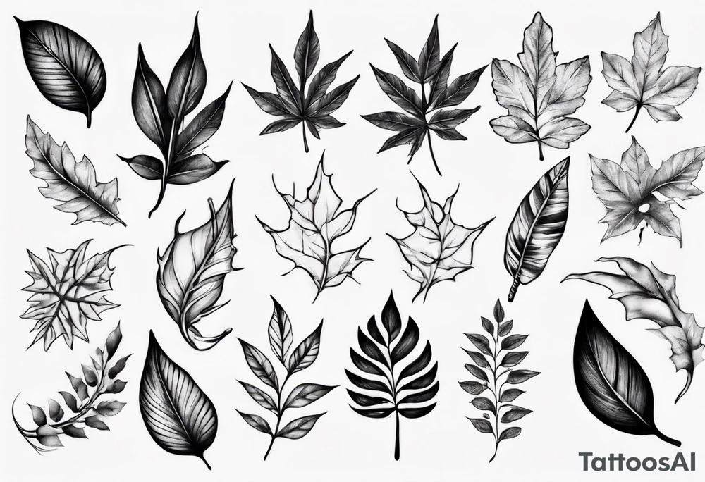 Leaves tattoo idea