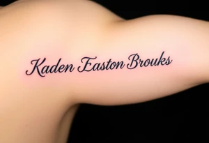 Kaden Easton Brooks Beau tattoo idea