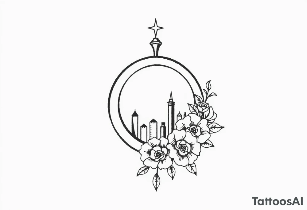 Tatuagem com traços finos inspirada nos livros da autora Sarah J Maas: trono de vidro, crescent City e corte de espinhos e rosas tattoo idea