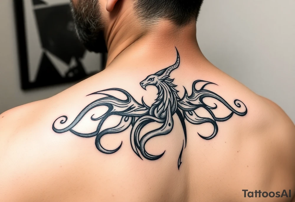 Aquarius tribal tattoo idea