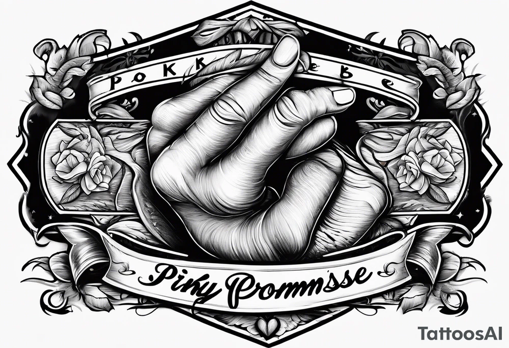 letters "pinky promise" in tattoo style lettering tattoo idea letters "pinky promise" in tattoo style lettering tattoo idea