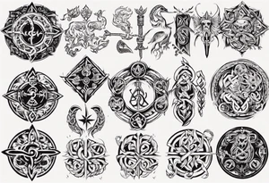 Slavic symbols tattoo idea