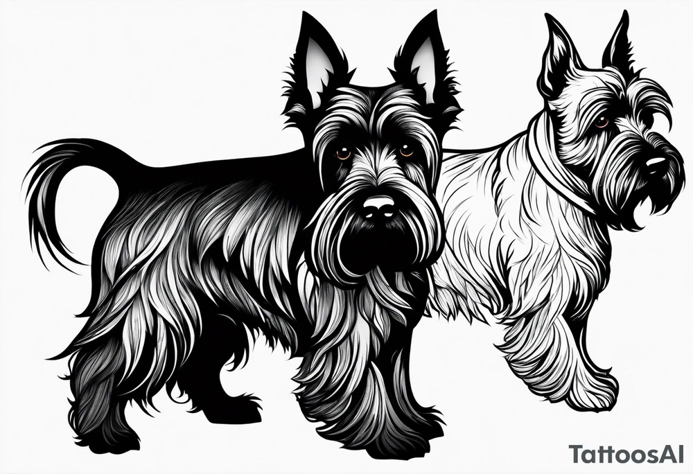 Scottish terrier tattoo idea