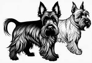 Scottish terrier tattoo idea