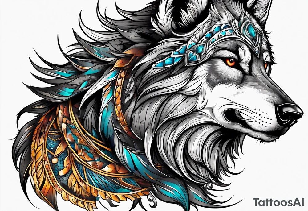 Lobo wolf for a male tattoo tattoo idea