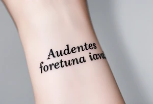 Audentes fortuna iavat tattoo idea