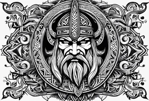 Vikings tribal tattoo idea