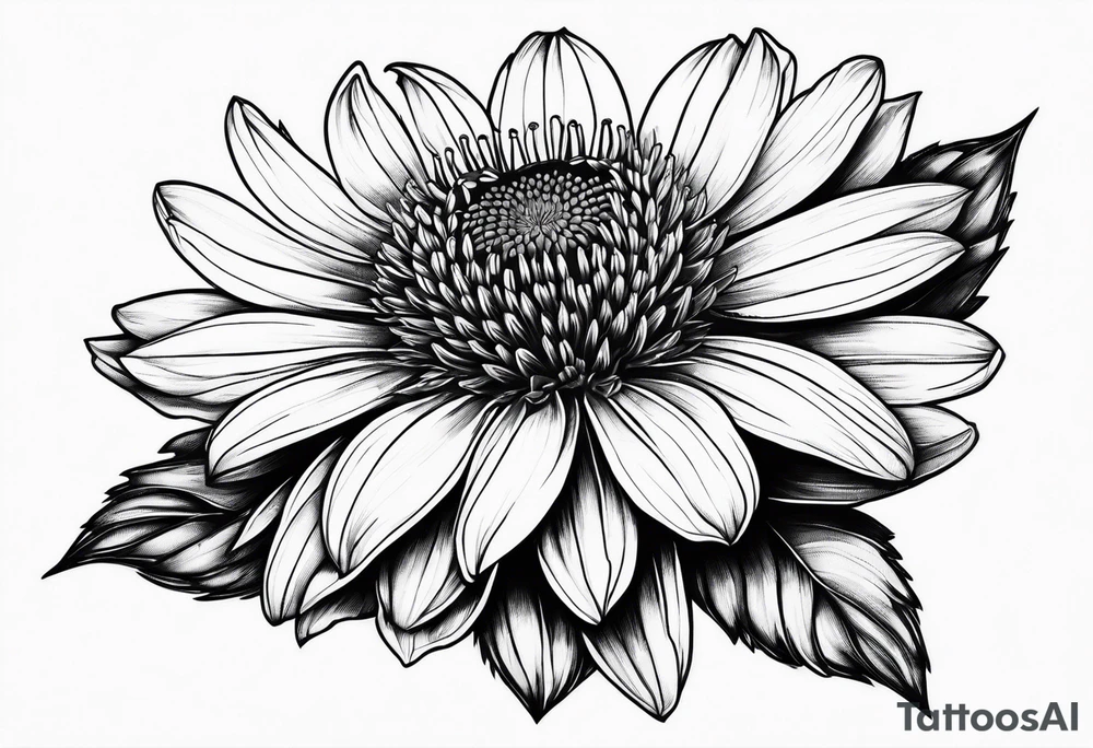 Indian blanket flower tattoo idea