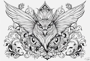 Russian fairy tale creature tattoo idea