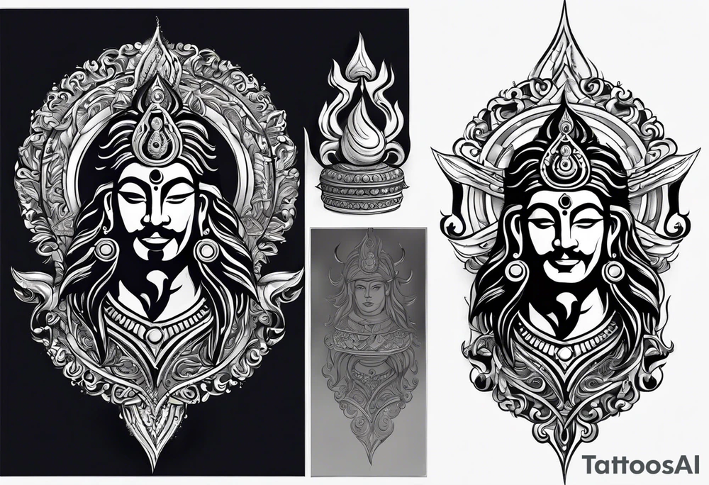 God shiva's Trident(trishul) tattoo idea