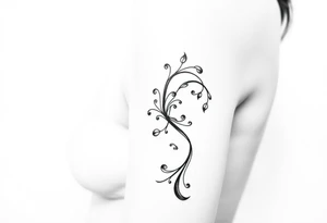 Naked woman tattoo idea