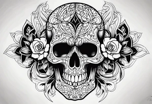 Skull tattoo idea