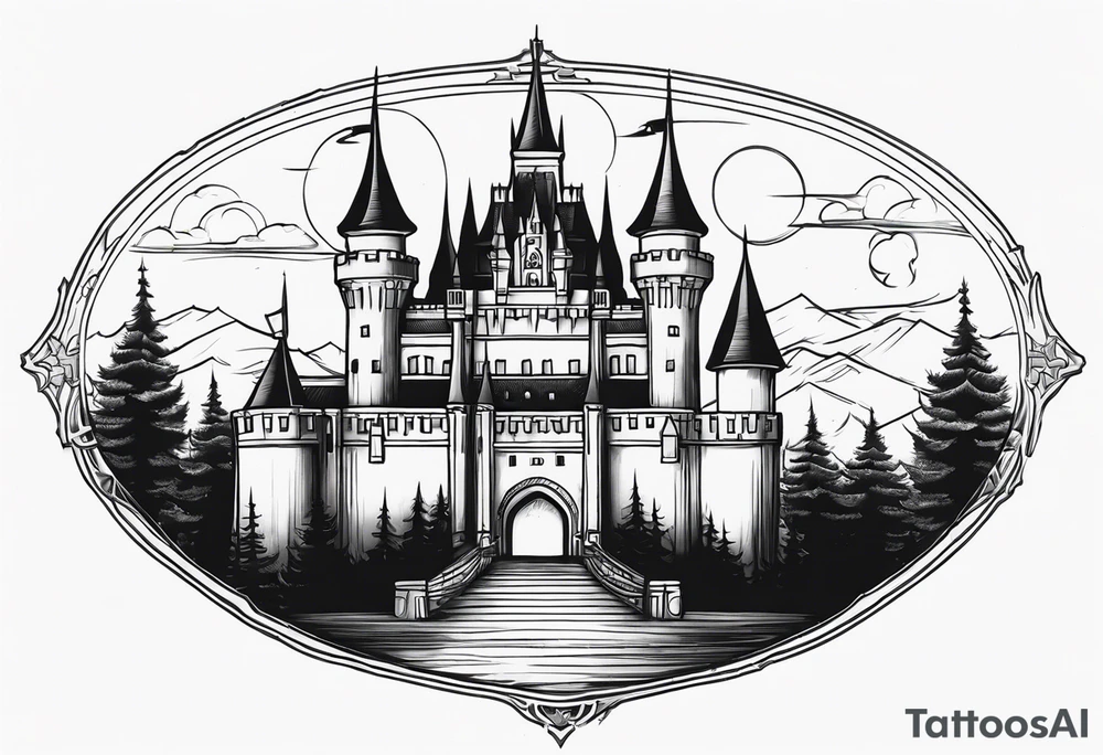 castle tattoo idea