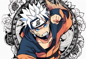 nigga naruto tattoo idea