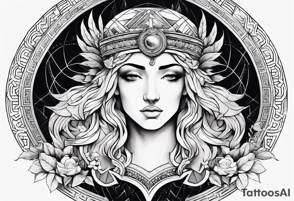Greek mythology sleeve tattoo idea