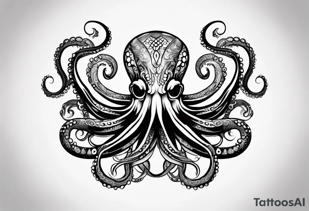 wierd octopus armband tattoo idea