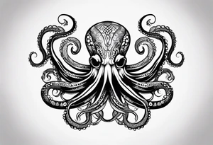 wierd octopus armband tattoo idea