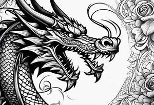Traditional Dragon tattoo idea
