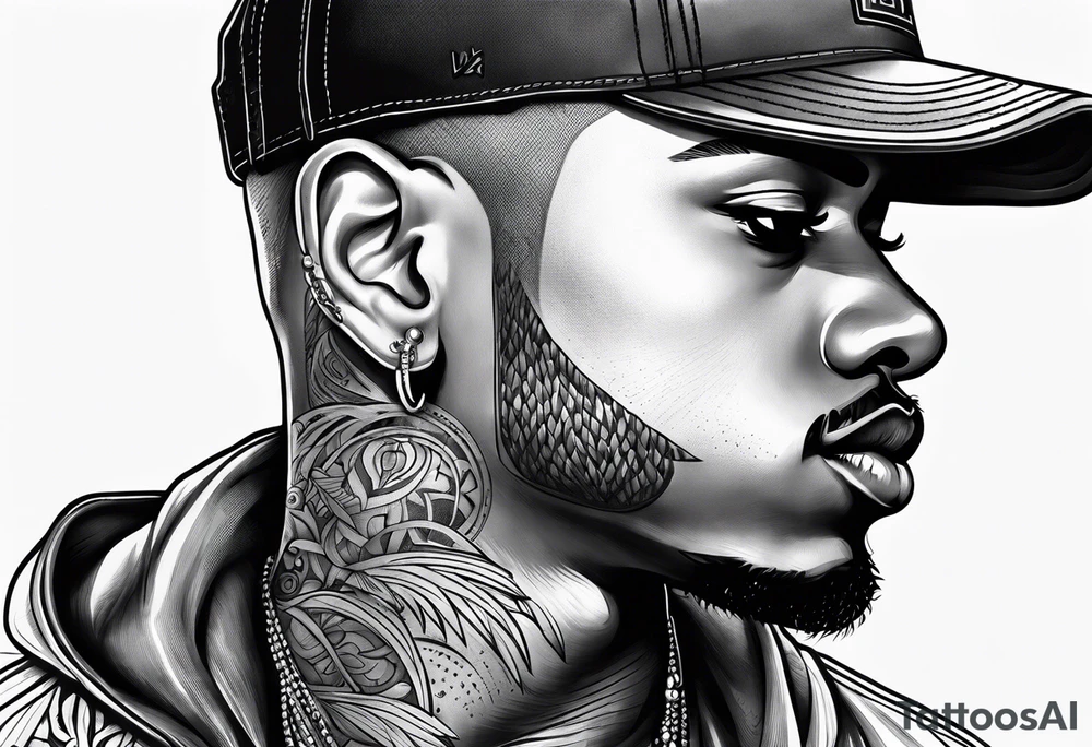 Latto Rapping tattoo idea