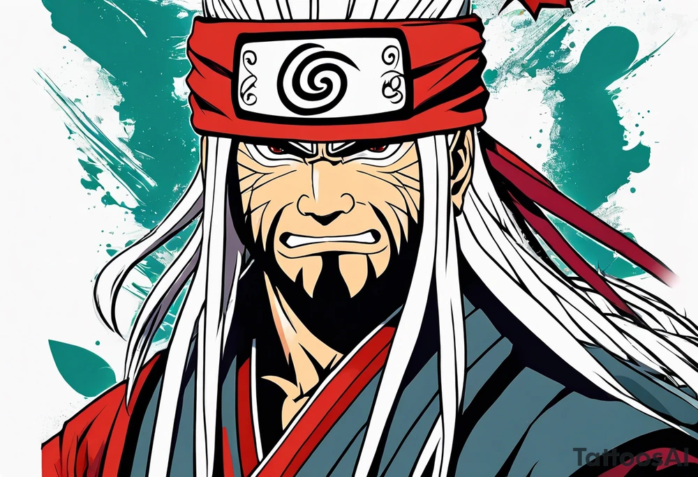 Sage mode jiraiya from the anime naruto tattoo idea