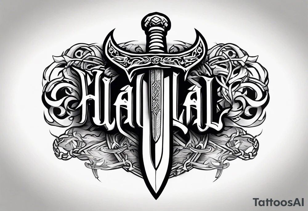 Valhalla chains
 sword tattoo idea