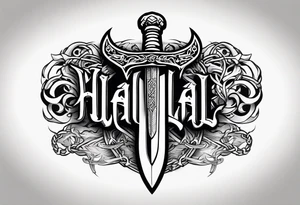 Valhalla chains
 sword tattoo idea