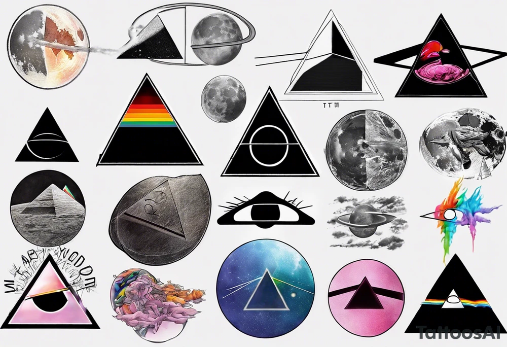 Pink Floyd Dark side of the moon, equals sign, tattoo idea