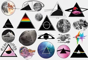 Pink Floyd Dark side of the moon, equals sign, tattoo idea