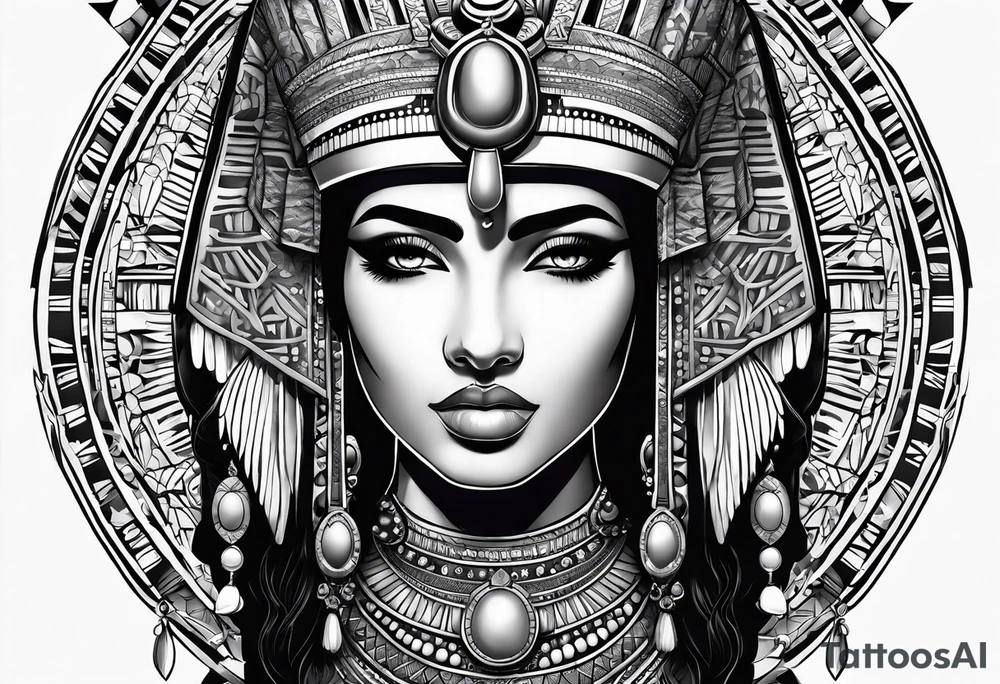 Cleopatra tattoo idea