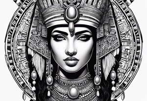 Cleopatra tattoo idea