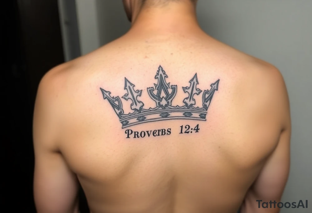 proverbs 12:4 crown tattoo idea