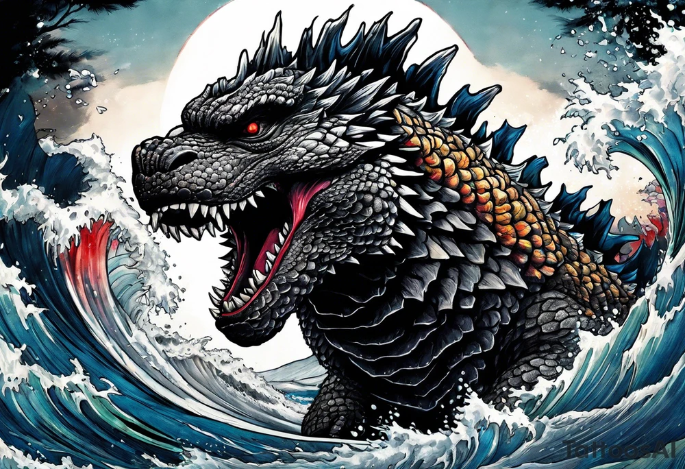 millennium godzilla tattoo idea