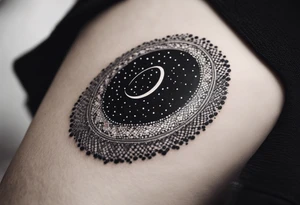 I wanna a tattoo in my wrist with a shape of rectangle wide as a bracelet with astronomy theme tattoo idea