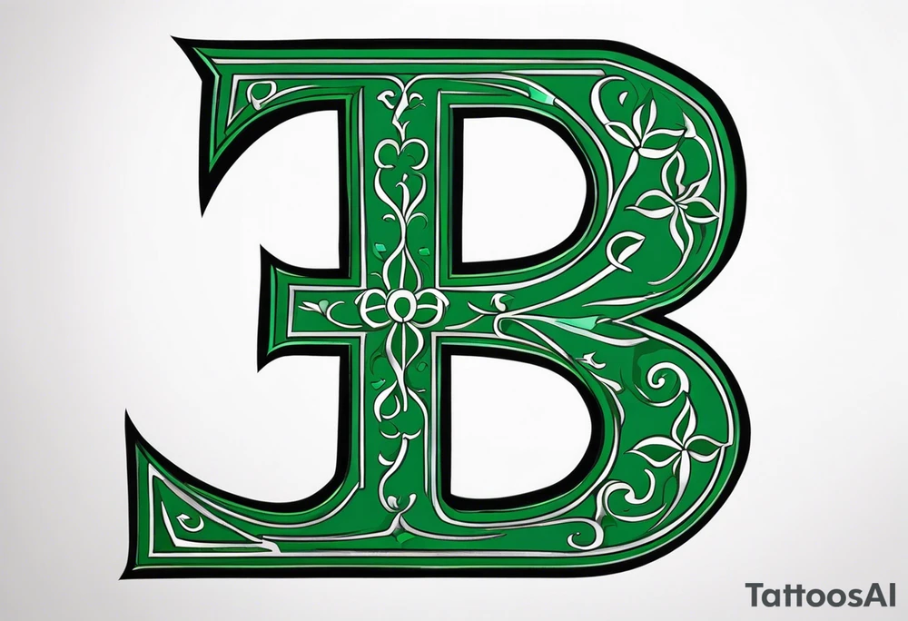 Emerald with “J+K” tattoo idea