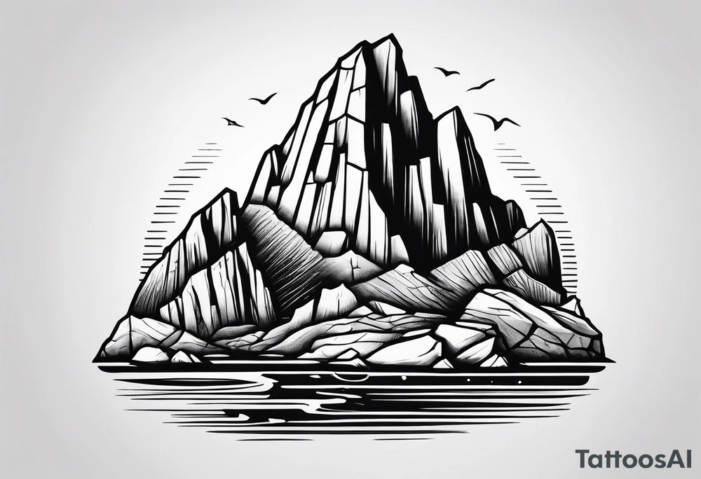 Cabo san lucas rock formation tattoo idea