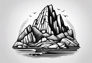 Cabo san lucas rock formation tattoo idea