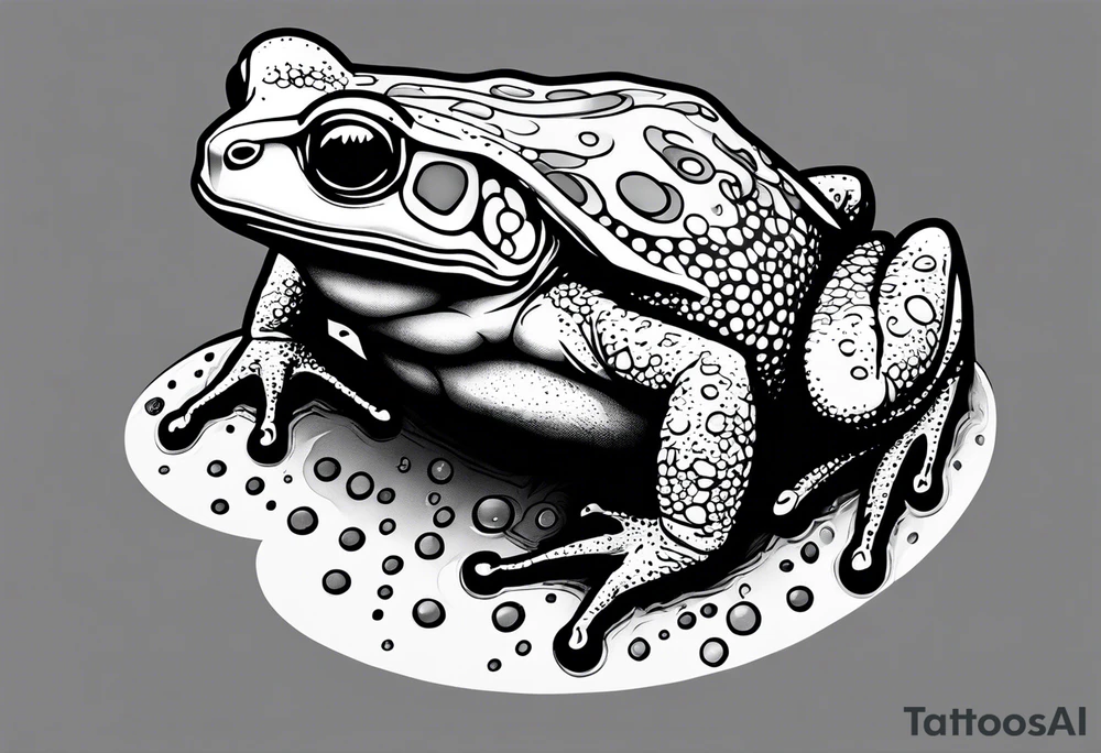 Buff toad tattoo idea