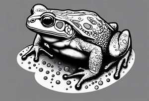 Buff toad tattoo idea