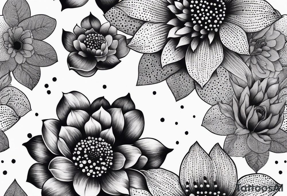Floral tattoo idea