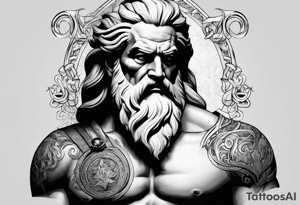 Zeus thunder tattoo idea