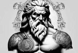 Zeus thunder tattoo idea