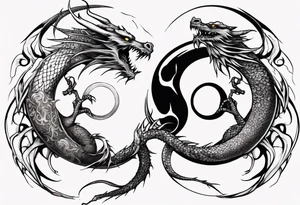 Two Dragons, Yin Yang tattoo idea