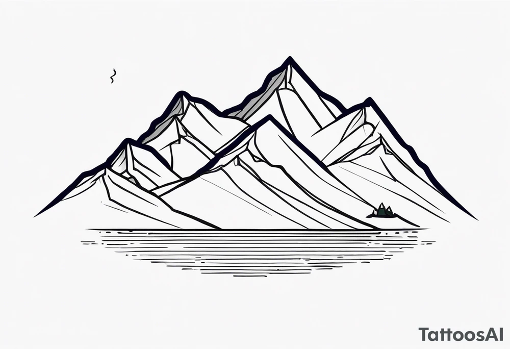 mountains tattoo idea