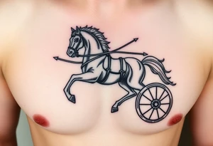 Chariot horse tattoo idea