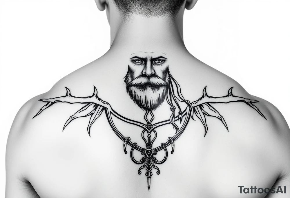 vitruvian man tattoo idea