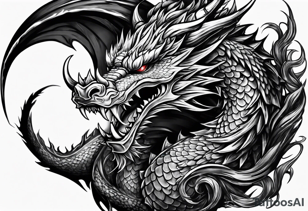 Angry dragon whoes claw end on my hand tattoo idea
