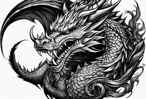 Angry dragon whoes claw end on my hand tattoo idea