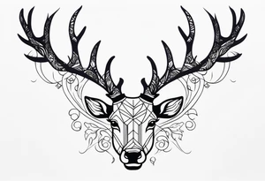 Reindeer antlers tattoo idea